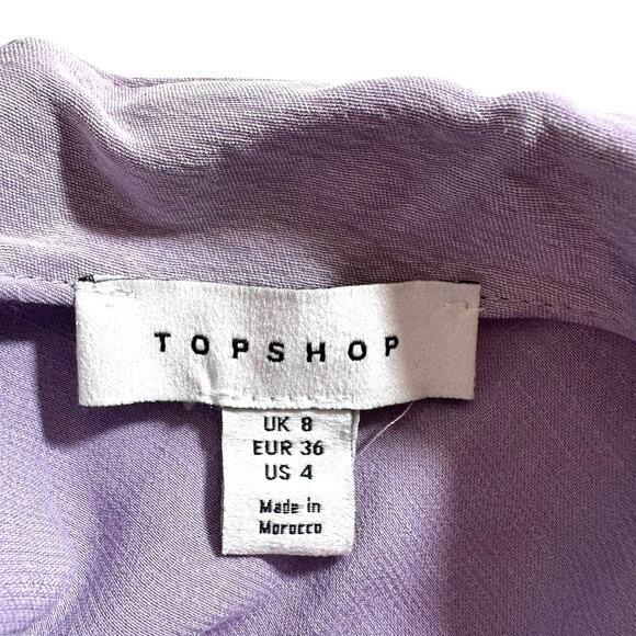 Topshop New Womens Ring Cutout Halter Neck Gown Dress Lilac 4 Y2k Fairy Coquette - Picture 9 of 11